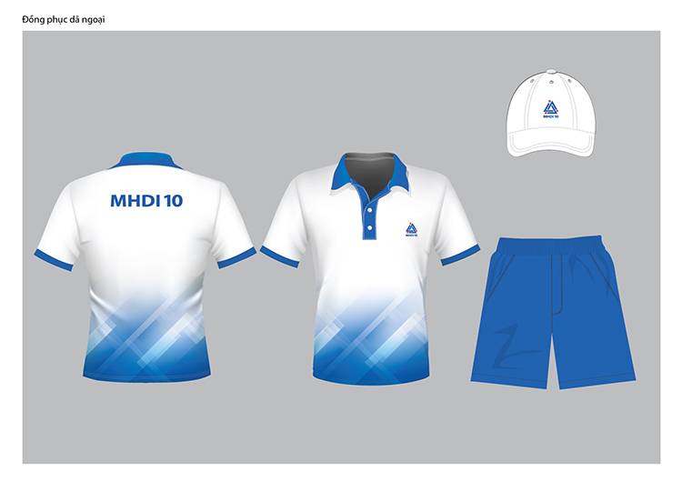 Thiết kế mẫu áo dã ngoại của công ty MHDI10. 
