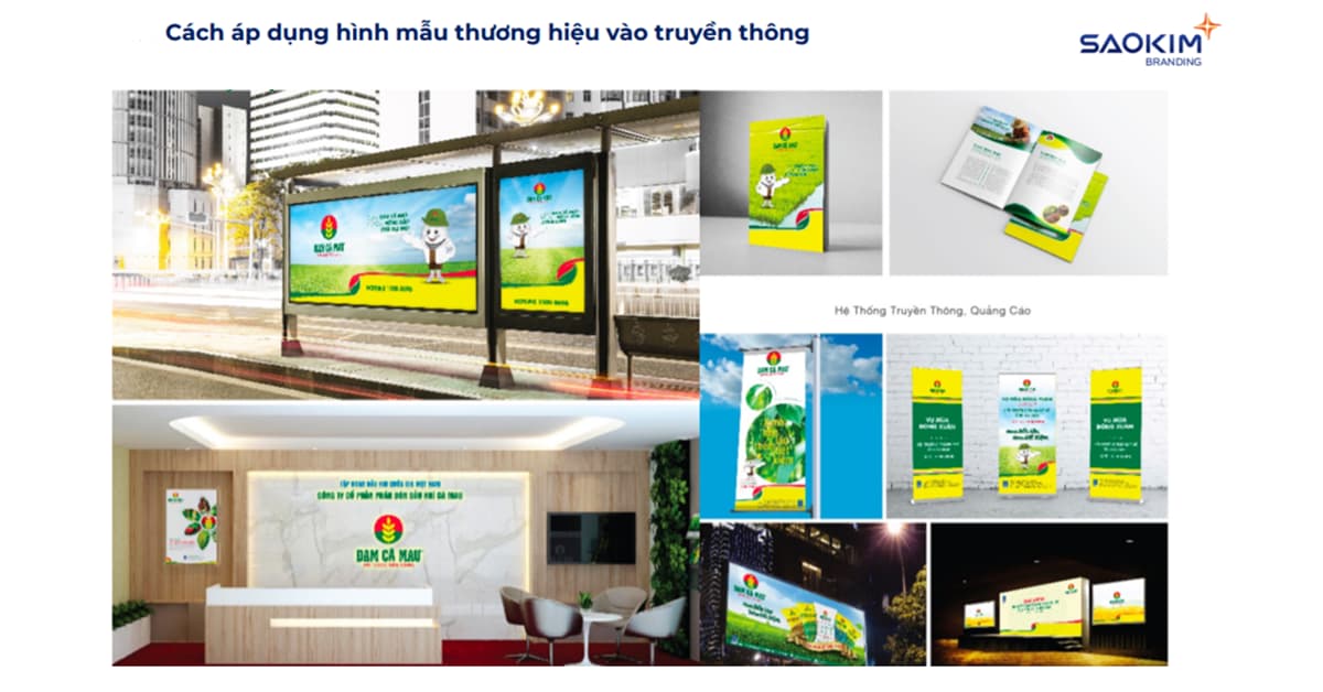 Các áp dụng hình mẫu thương hiệu vào truyền thông Các áp dụng hình mẫu thương hiệu vào truyền thông