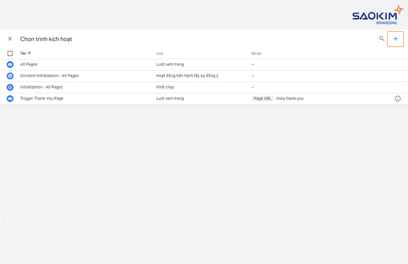 Cài đặt chuyển đổi click gọi điện bằng Google Tag Manager - Tạo trình kích hoạt mới