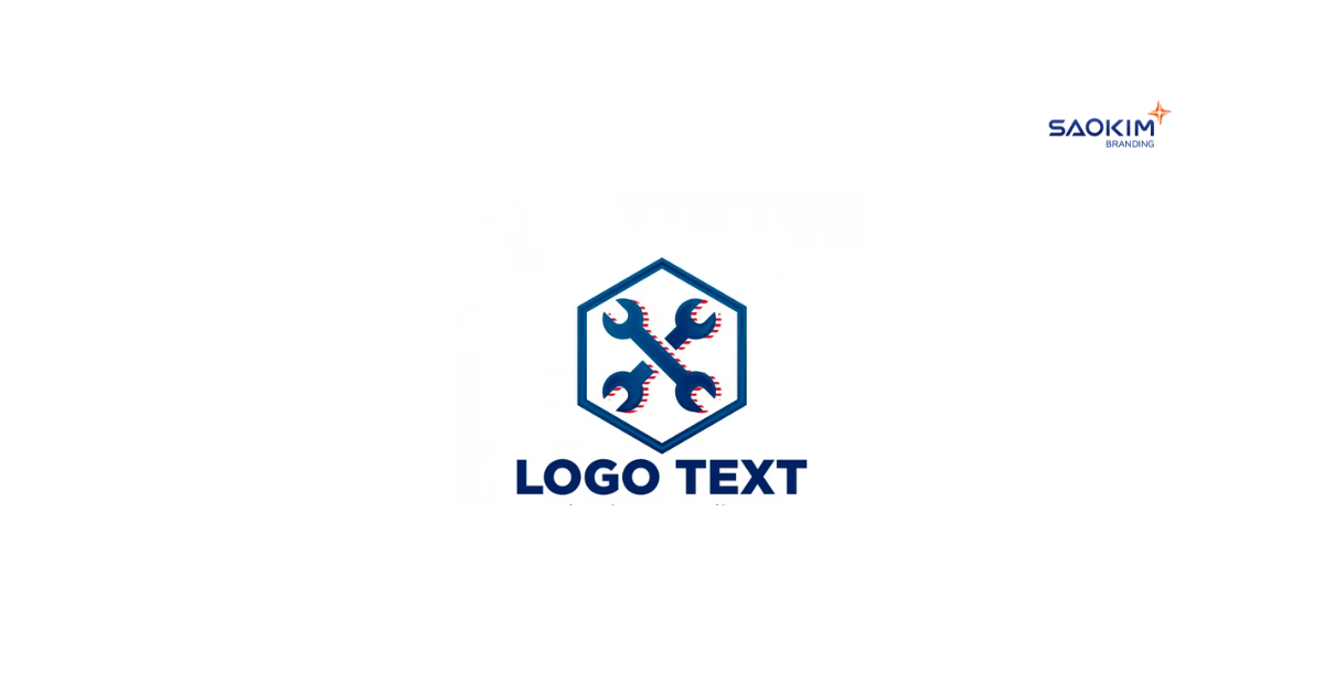 Mẫu thiết kế logo công ty cơ khí sử dụng hình ảnh cờ lê (4)