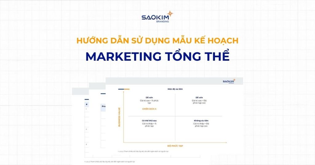 Hướng dẫn sử dụng mẫu kế hoạch Marketing Tổng Thể